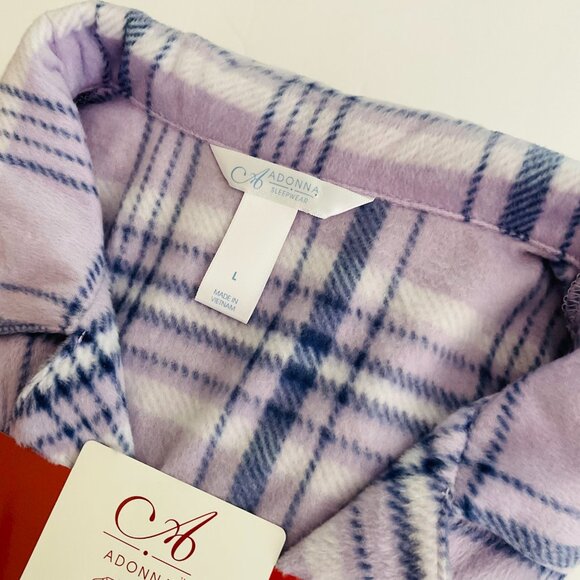 ADONNA Women's 2-Piece Pajama Sleep Set NIP Size L - Picture 3 of 5